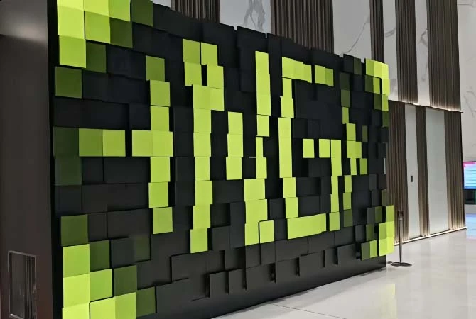 3D Kinetic LED Wall